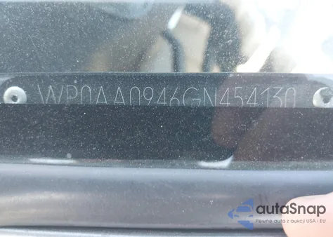 1986 Porsche 944 из США, поврежденный, VIN WP0AA0946GN454130